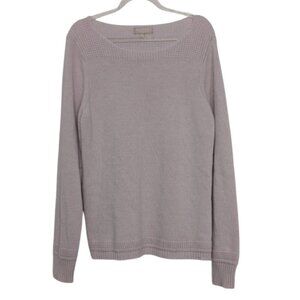 Benedetta B Merino Wool Cashmere Sweater Womens Size XL  Light Pink Italian